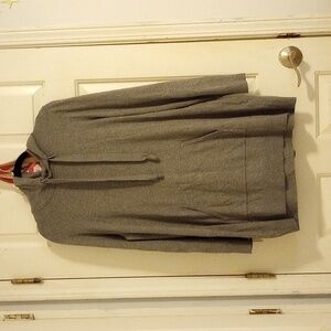 Chico's Gray Lightweight Hoodie